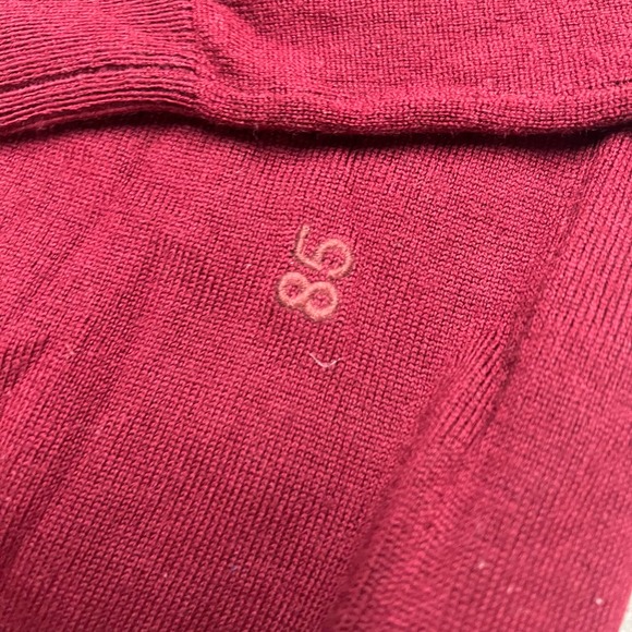 Club Monaco Wool Sweater Mens Small Red Long Sleeve Double Crew Neck Lightweight - Picture 5 of 7